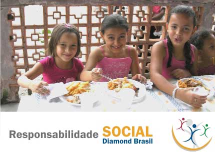 Almoço promovido pela Ação Social Diamond Brasil