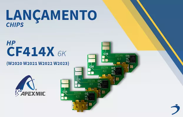 Lançamento Chips para HP CF-414X (W2020 W2021 W2022 W2023) na Diamond Brasil