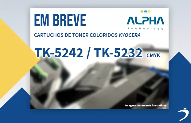 Kyocera TK5232 TK5242 - Cartuchos de Toner Coloridos Em Breve na Diamond Brasil