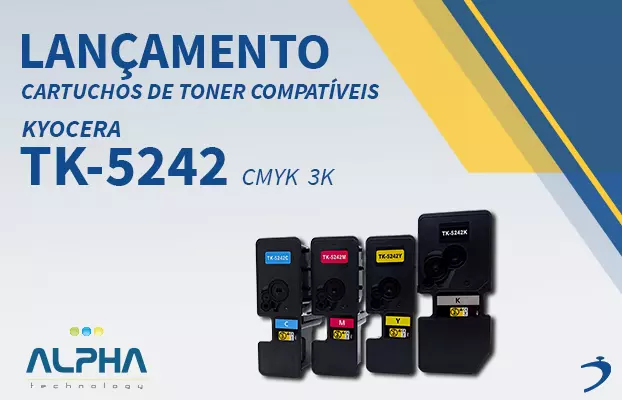 Lançamento Cartuchos de Toner Compatíveis Kyocera TK-5242 CMYK Blog Diamond Brasil