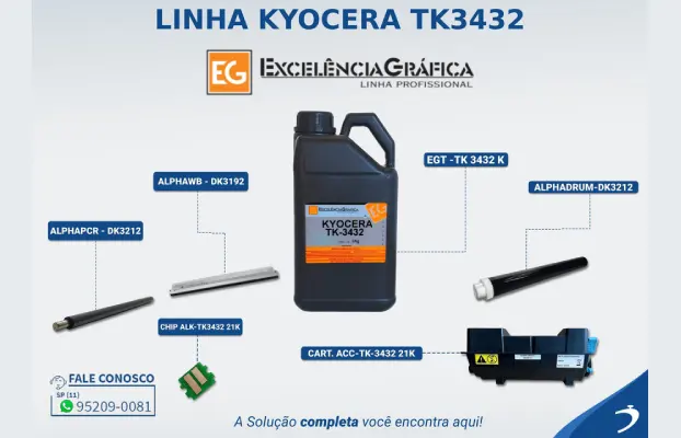 Solução Completa Kyocera TK3432